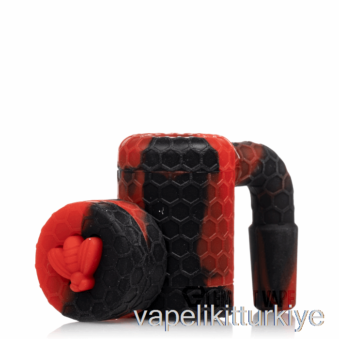 Vape Elektronik Sigara Stratus Arı Silikon Balmumu Arıtıcı Koyu Kırmızı (siyah / Kırmızı)